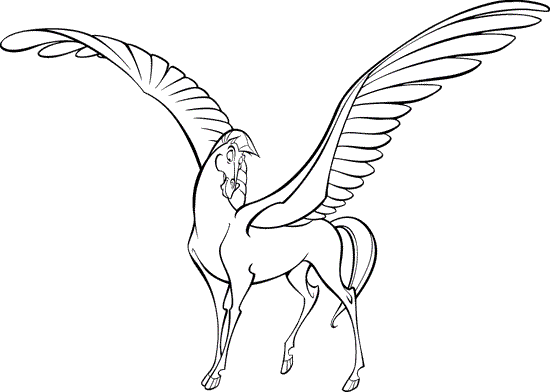 coloriage pegasus le compagnon d hercule